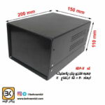 جعبه فلزی پنل پلاستیک  11 × 15 × 20 مشکی - تصویر 2