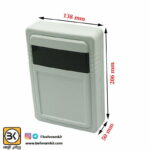 جعبه دیواری نمایشگردار  13 × 20  ارتفاع 5   سفید