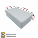 جعبه سه تکه s: 20 × 12 x 5 Cm سفید
