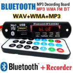 پنل بلوتوثی پخش کننده MP3 پشتیبانی از MicroSD و USB با ریموت کنترل