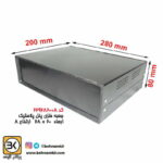 جعبه فلزی پنل پلاستیک   8 × 20 × 28    (3-28) مشکی - Image 2