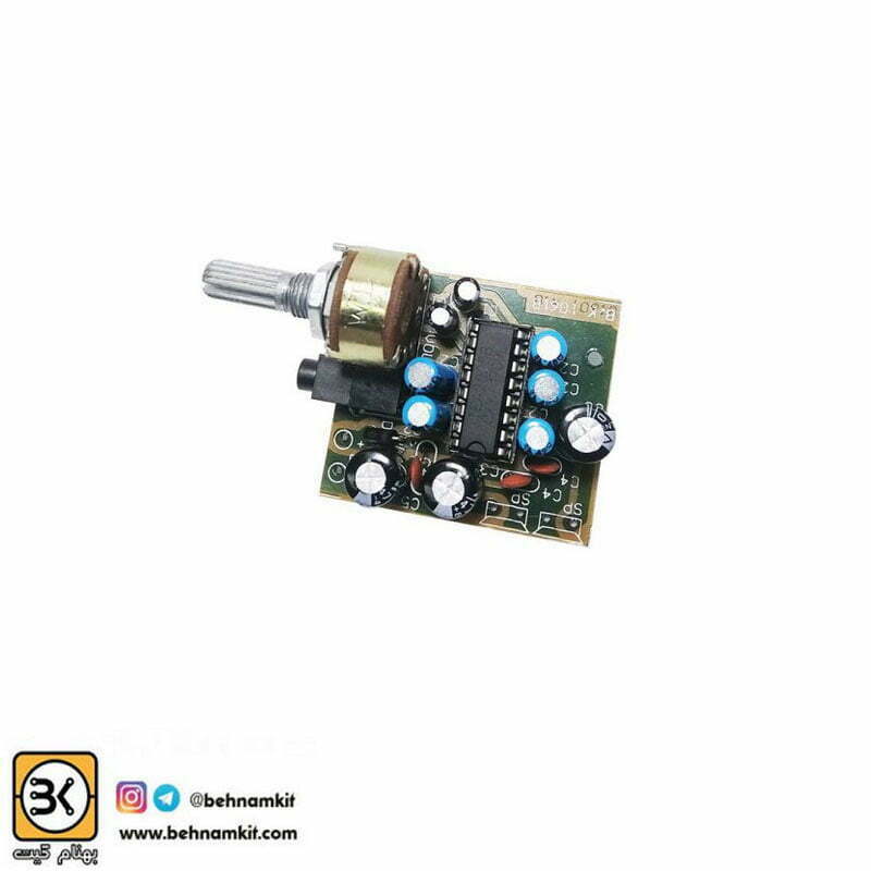 511061 برد آمپلی فایر 4 وات استریو با TDA2025 - تصویر 1