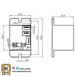 رله 220 ولت NT90TPNCE220CB 40A