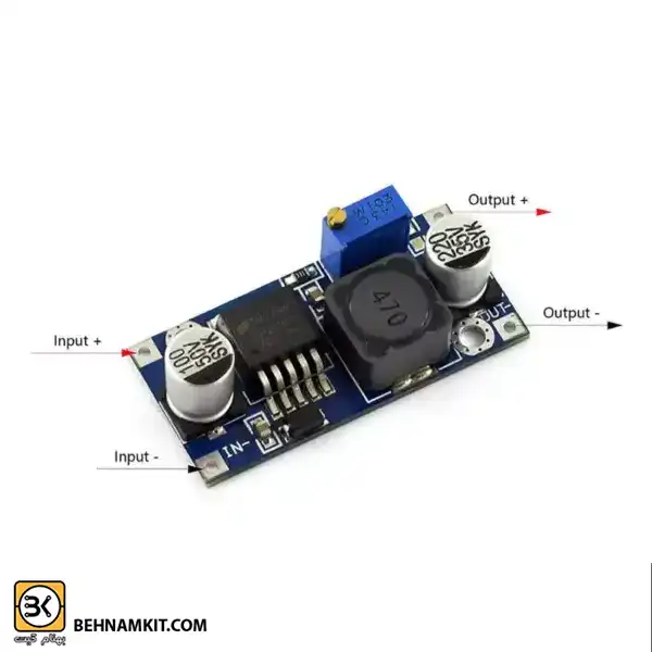 reducer-voltage-lm2596-module-02-600x600 copy ماژول کاهنده ولتاژ LM2596 رنج 1.5 تا 30 ولت - Image 1