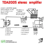 tda2005 amplifier circuit diagram
