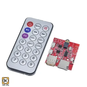 ماژول فلش پلیر / پخش کننده MP3 و WAV با بلوتوث و آمپلی فایر استریو ۳ وات