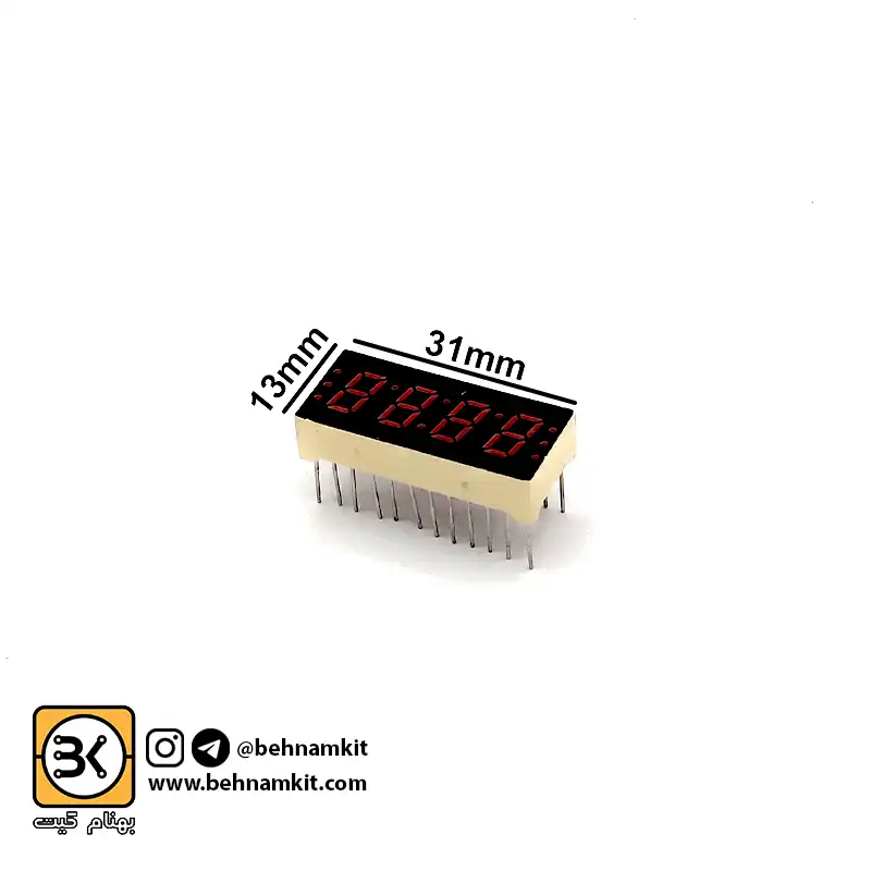 910105-a سون سگمنت کاتد چهار تایی کوچک / کد 105 / S= 30x14mm - Image 1