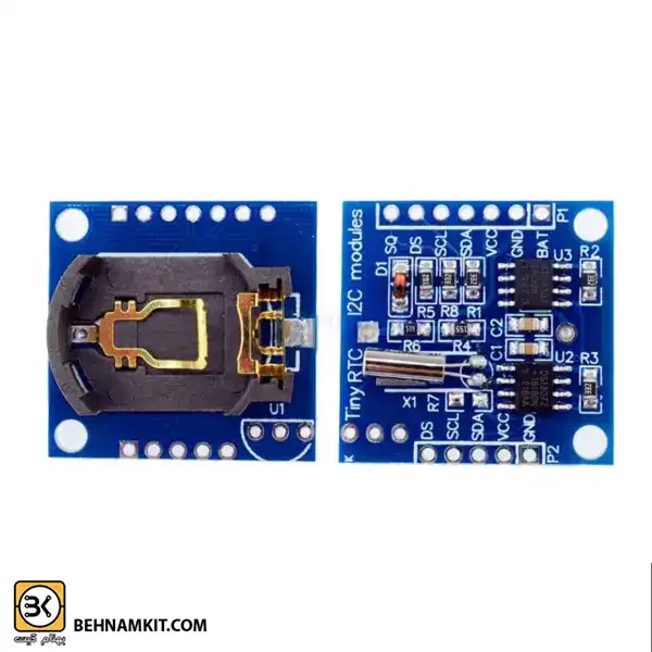 i2c-rtc-ds1307-at24c32-real-time-clock-module-600x600 copy ماژول ساعت با تراشه به همراه حافظهModule Clock DS1307 - Image 1