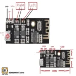 ماژول بلوتوث صوتی MH-M38 دارای 2 خروجی آمپلی فایر 5W - Image 4