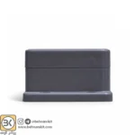 جعبه ضدآب مشکی با درب کریستال دودی  s: 8.5 × 6.1 x 3.3 Cm  (لبه‌پهن) - تصویر 12