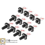 تک سوئیچ 6x6x10mm دو پایه - Image 2