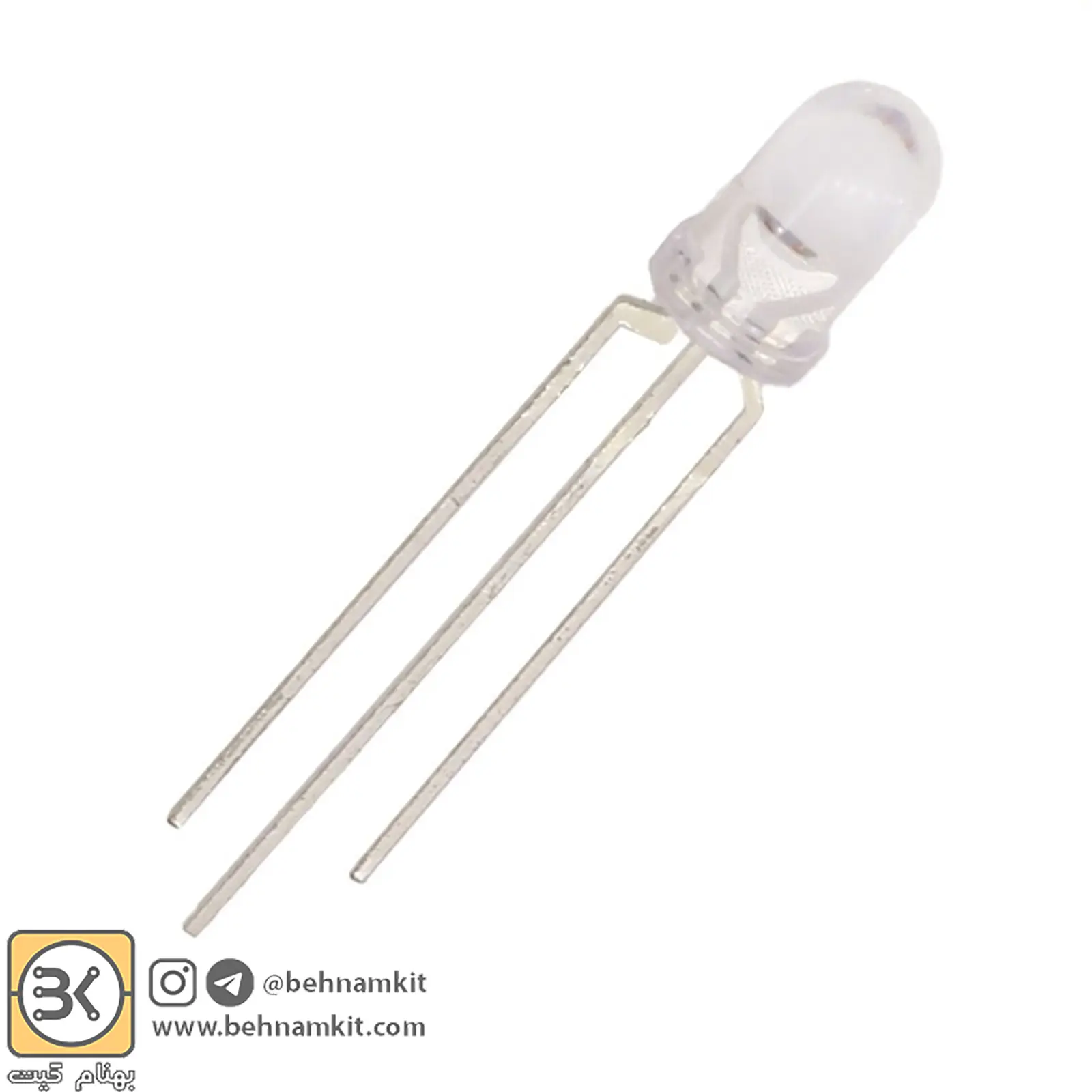 ال‌اى‌دى دو رنگ کاتد مشترک / سه پایه LED 5mm - بهنام کیت