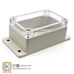جعبه ضد آب با درب شیشه ای s: 10 × 6.7 x 5 Cm / گوشواره دار