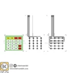 کیپد 5x4 فلت دار ماتریسی - Image 3