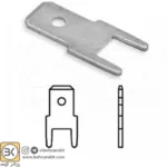 پین روبردی تکی // کانکتور پین برنجی 4.8MM ضخامت 0.8MM - Image 3