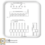پین هدر  40 پین نری F1x40 - Image 3