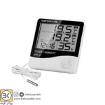 دماسنج، رطوبت سنج و ساعت رومیزی مدل HTC-2