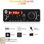 پخش MP3 PLAYER پنلی بلوتوثی با آمپلی فایر 2X80W مدل JX-X1 - Image 5
