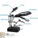 پایه هویه + گیره مونتاژ ذره بین دار TE800 - تصویر 2