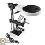 گیره مونتاژ ذره بین دار به همراه پایه هویه مدل MG16129AC - تصویر 6