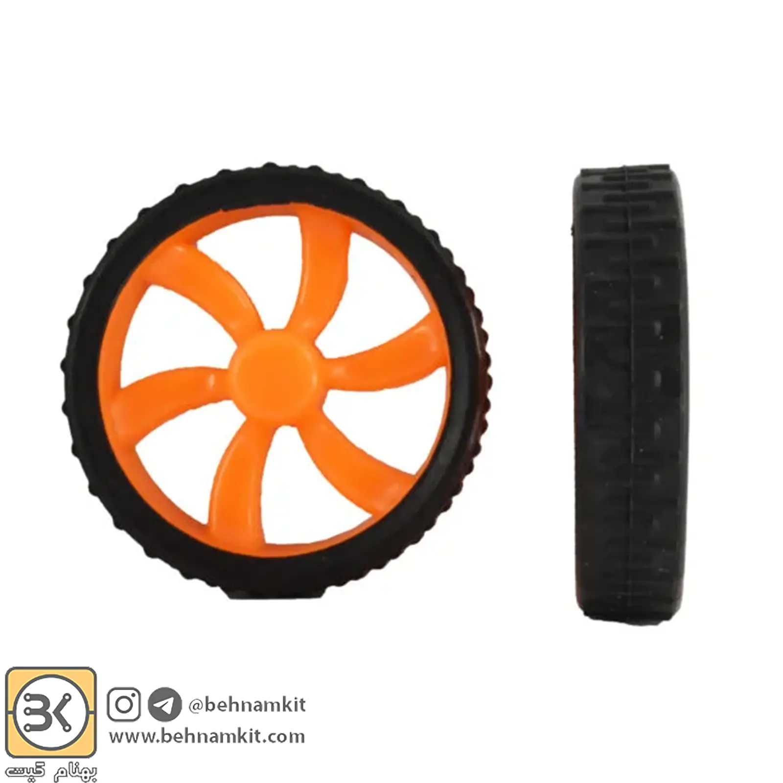 560305-Sports design plastic robot wheel-2 چرخ پلاستیکی ربات طرح اسپورت - Image 1