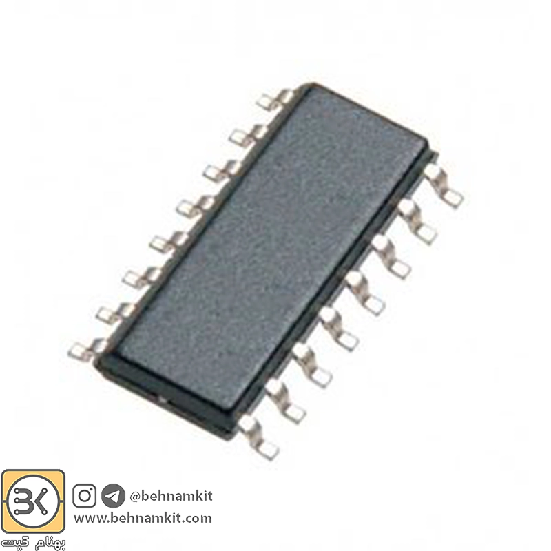 682001 ای سی درایور ULN2003 پکیج SMD SO-16 - Image 1
