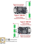 ماژول شارژر باتری لیتیوم یون 2 سل و 3 سل IP2326 با ورودی USB Type-C - Image 8