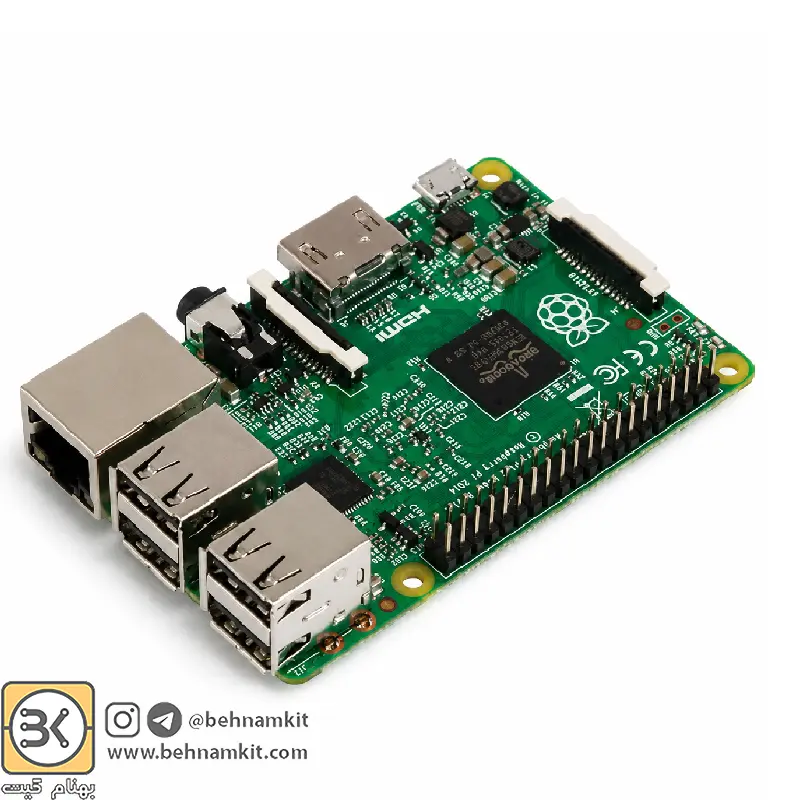 Raspberry Pi-9500001 برد رزبری پای Raspberry Pi 4 مدل B با رم ۸GB ساخت UK - Image 1