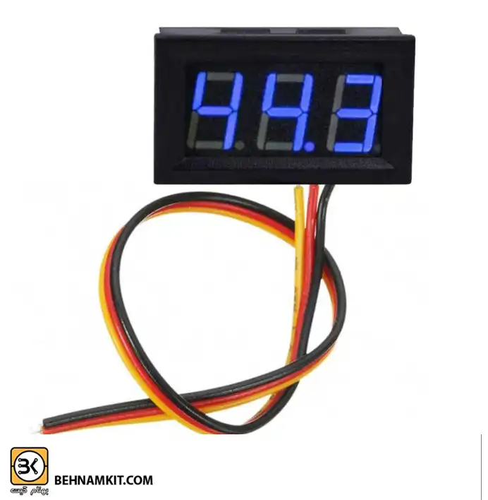 panelly-0-100v-3wire-blue-600x600 copy ولت متر پنلی سه رقمی 100 ولت / ابی / سه سیم - Image 1