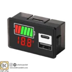 ماژول نشانگر ظرفيت و ولتاژ باتری 8 تا 30 ولت بارگراف و ولتاژ با دو پورت USB و Type-C - Image 5