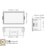 ماژول نشانگر ظرفيت و ولتاژ باتری 8 تا 30 ولت بارگراف و ولتاژ با دو پورت USB و Type-C - Image 3