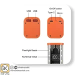 کیس پاوربانک Transparent فست شارژ 8 باتری 22.5W مدل BQ-S18PD - Image 3