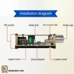 ماژول آمپلی فایر با بلوتوث YS-C50L 2*50W و با اپلیکیش