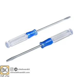 پیچ گوشتی دوسو کوچک شیشه ای 13cm